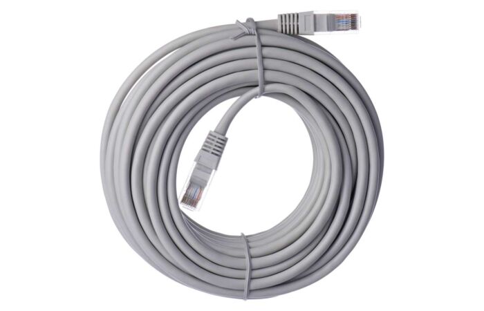 EMOS Kabel PATCH UTP CAT5E PVC 10m šedá