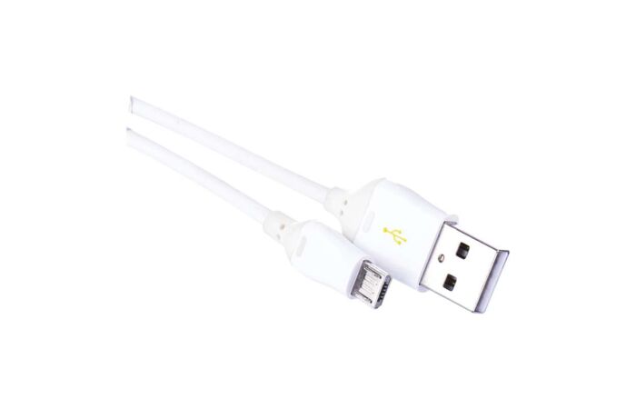 EMOS Kabel USB-A 2,0/micro USB-B 2,0 délka 1m bílá