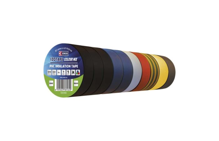 EMOS Sada izolačních pásek 15mm /10m PVC MIX barev 10 ks