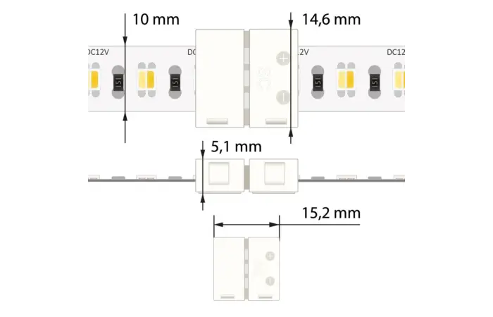 Spojka ML-112.001.21.4 LED pásku