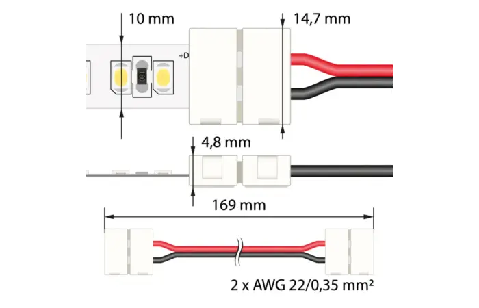 Spojka ML-112.002.21.2 LED pásku