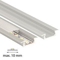 Přisazený hliníkový profil VR2 22x7mm vč