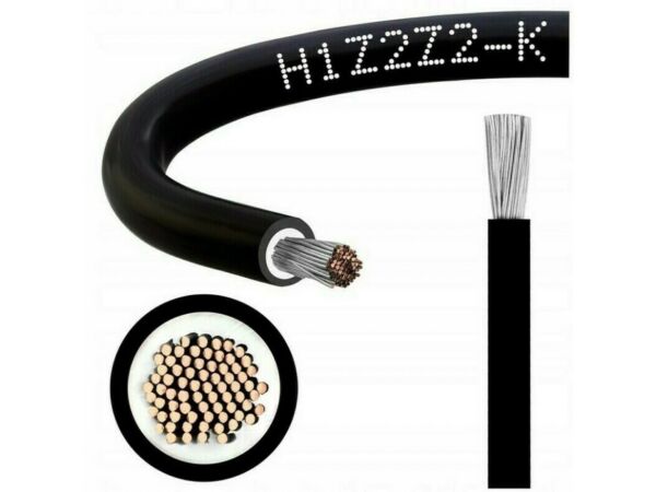 Solar kabel  6 H1Z2Z2-K černý