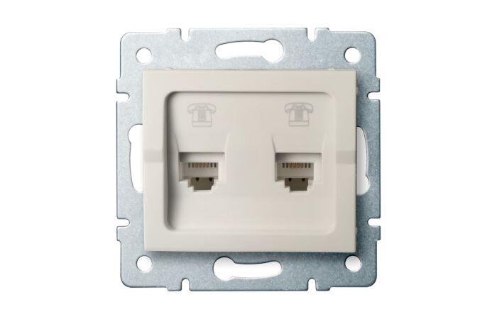 LOGI Telefonní zásuvka dvojitá nezávislá