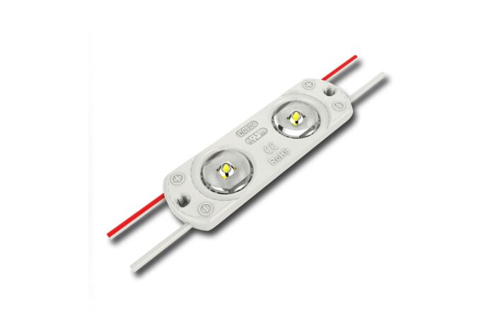 MCLED Modul LED 2xSMD2835, 0,8W, 12V, 67mA, 6550K, úhel 170°, IP65
