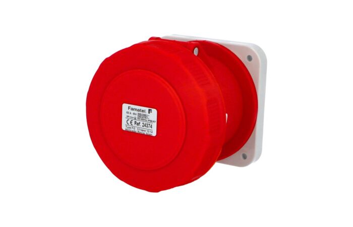 FAMATEL Zásuvka 63A/400V 4-pól IP67 vestavná přímá