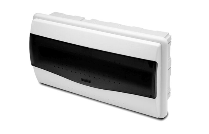 FAMATEL Skříň NUOVA 3518 18TE pod omítku průhledné dveře IP40