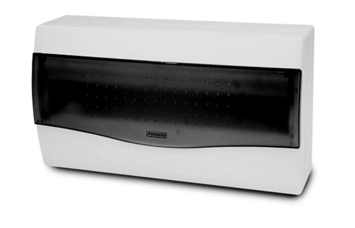 FAMATEL Skříň NUOVA 3618 18TE na omítku průhledné dveře IP40