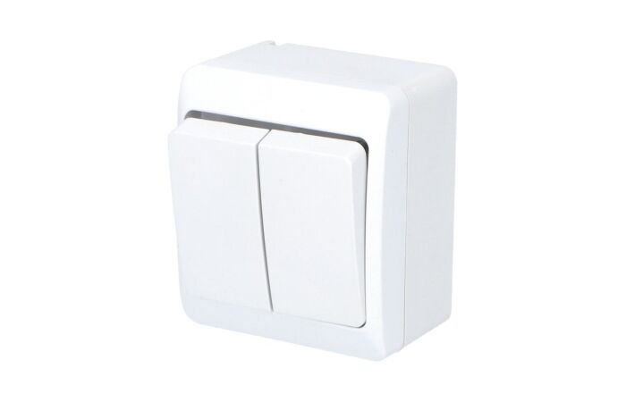 FAMATEL GALATEA Spínač sériový č.5 10A 230V na omítku IP44 bílá