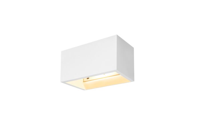 SLV Svítidlo PLASTRA QT-DE12 WL 20W R7s 118mm nástěnné IP20 bílá sádra