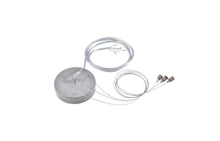 SLV Závěsná sada pro 1–10V MEDO LED, stříbrošedá, 5žilový kabel