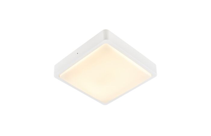 AINOS SQUARE SENSOR, Outdoor, nástěnné a stropní LED svítidlo, bílé, spínač CCT 3000/4000K
