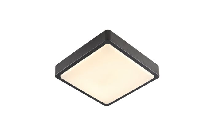 AINOS SQUARE SENSOR, Outdoor, nástěnné a stropní LED svítidlo, antracitové, spínač CCT 3000/4000K