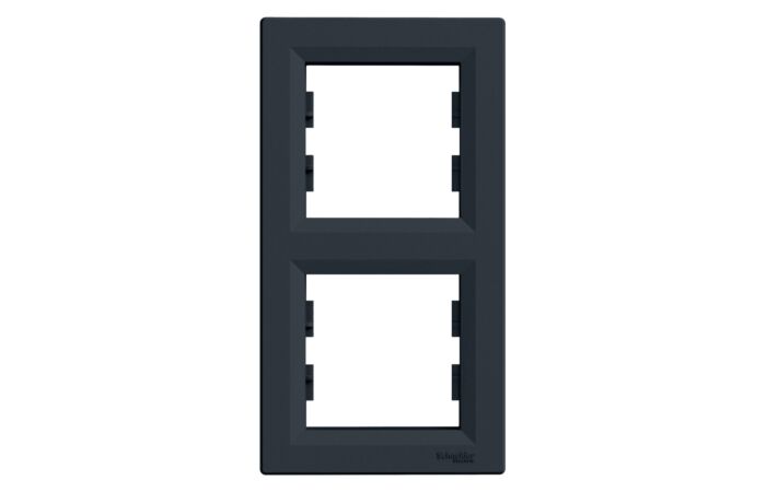 SCHNEIDER  Asfora Rámeček dvojnásobný vertikální, antracit