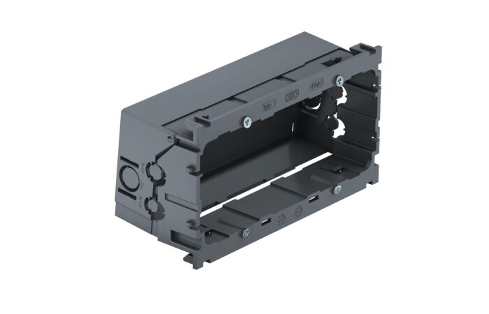 OBO BETTERMANN Přístrojová krabice, dvojitá 148x77x58mm, ocelově šedá Polyamid, PA  typ 71GD7-2