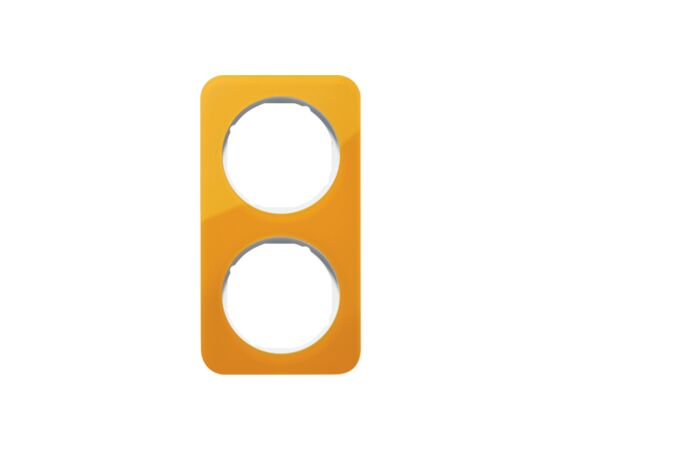 Rámeček 2-násobný, Berker R.1, oranžová