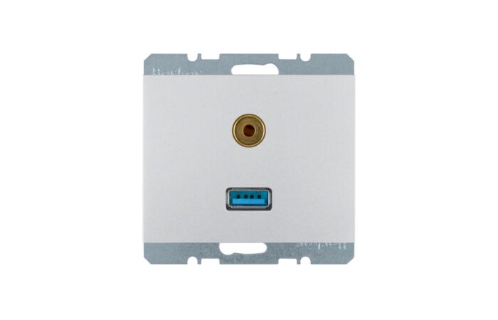 Zásuvka, USB/3,5 mm Audio, Berker K.5, A