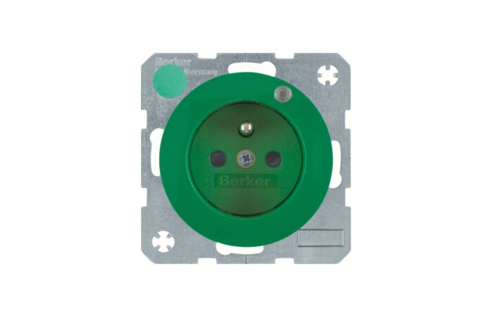 Zásuvka se zemnicím kolíkem a LED kontro