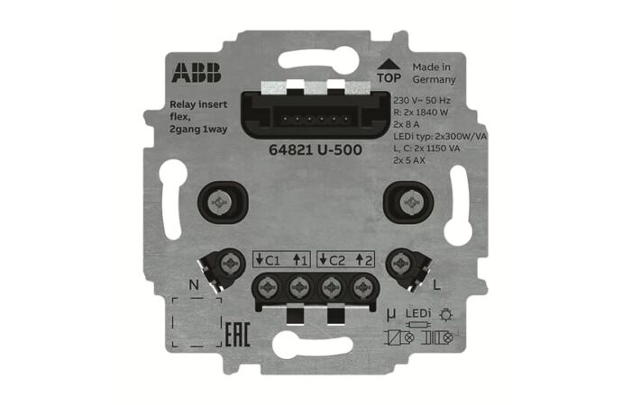 ABB Tělo 2CKA006800A3045 Přístroj spínací flex, se dvěma relé