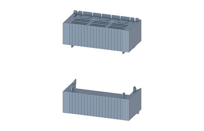 SIEMENS  Kryt připojovacího prostoru velikost 000, pro 3pól. provedení, dolní kryt, sada 2 ks  typ 3NP1923-1CB00