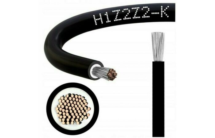 Solar kabel  6 H1Z2Z2-K černý