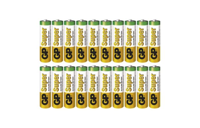 GP Baterie tužková ALKALINE SUPER LR6 20PB 1,5V AA balení 20ks