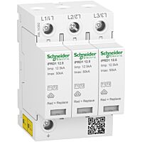 SCHNEIDER Svodič přepětí T1+T2 Acti9 iPRD1 12.5 3Póly