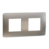 Rámeček Unica Metal dvoj. White Alu/Bílý