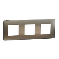 Rámeček Unica Metal troj. Bronze/Černý
