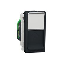 Zásuvka Unica dat.1xRJ45 6 UTP 1m antrac