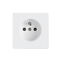 ABB FUTURE LINEAR Zásuvka 6619B-A0635784 s clonkami, bezšroubové svorky, IP40, studio bílá