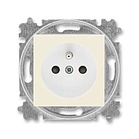 ABB LEVIT Zásuvka 6619H-A06357 17 s clonkami, bezšroubové svorky, IP40, slonová kost / bílá