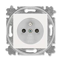 ABB LEVIT Zásuvka 6619H-A06357 68 s clonkami, bezšroubové svorky, IP40, perleťová / ledová bílá