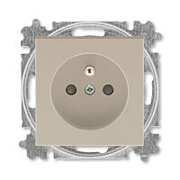 ABB LEVIT Zásuvka 6619H-A06557 03 s clonkami, rozměr 55 x 55 mm, IP40, macchiato