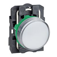 SCHNEIDER Signálka XB5AVM1 s LED 230-240V bílá