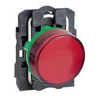 SCHNEIDER Signálka XB5AVM4 s LED 230-240V rudá