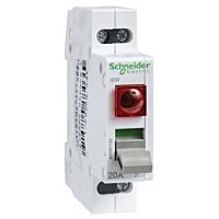 SCHNEIDER Spínač iSW 20A 1P 230V červ signálka
