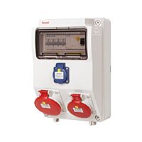 FAMATEL Zásuvková skříň v1010 - ZSF10101000.1 /3958 IP44 jištěná s chráničem 40/4/003