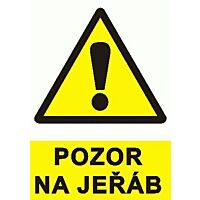 Tab."POZOR NA JEŘÁB!" A4 F