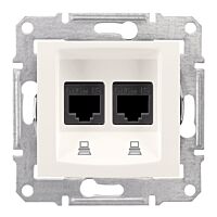 SCHNEIDER SDN4600123 Zásuvka datová 2xRJ45 kat.5e