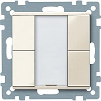 SCHNEIDER KNX tlač. panel 2-násobný plus, White, S