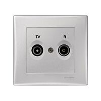 SCHNEIDER SDN3301760 Zásuvka TV-R, koncová, alumin