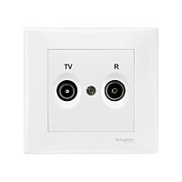 SCHNEIDER SDN3391821 Zásuvka TV-R, průběžná, polar
