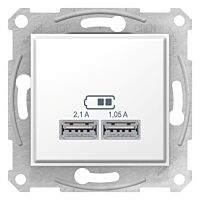 SCHNEIDER SDN2710221 2xUSB nabíjecí konektor 2.1A,
