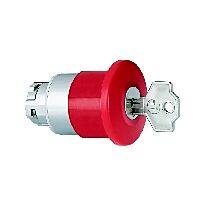 LOVATO Hlavice 8LM2TB6544 kovová hřibový knoflík, červená