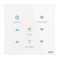 ABB Tacteo prvek ovládací dotykový 6násobný, 86x86  2CKA006300A1602