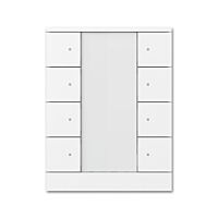 ABB TENTON Ovladač 2CKA006330A0014 8násobný s popisovým polem, se snímačem teploty, studio bílá, SB/U8.0.1-84