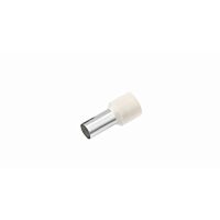 CIMCO Izolovaná dutinka Cu 0,5/6 mm, bílá (100 ks)