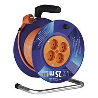EMOS Přívod prodlužovací na bubnu 25m 4zásuvka SCHUKO 1,5mm2 P09225