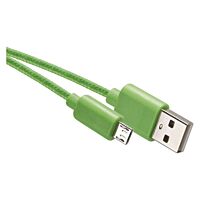 EMOS Kabel USB 2,0 A/M - micro B/M délka 1m zelená